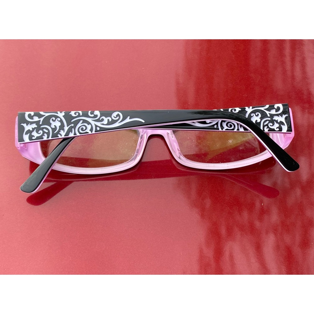 Chelsea Morgan CM0008 Black Purple Filigree Scroll Eyeglass Frames 51-15-135